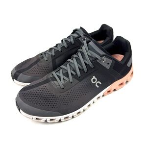 On Cloud Cloudflow Running Shoes 11 WIDE Womens Sneakers Rock Rose Gray Pink